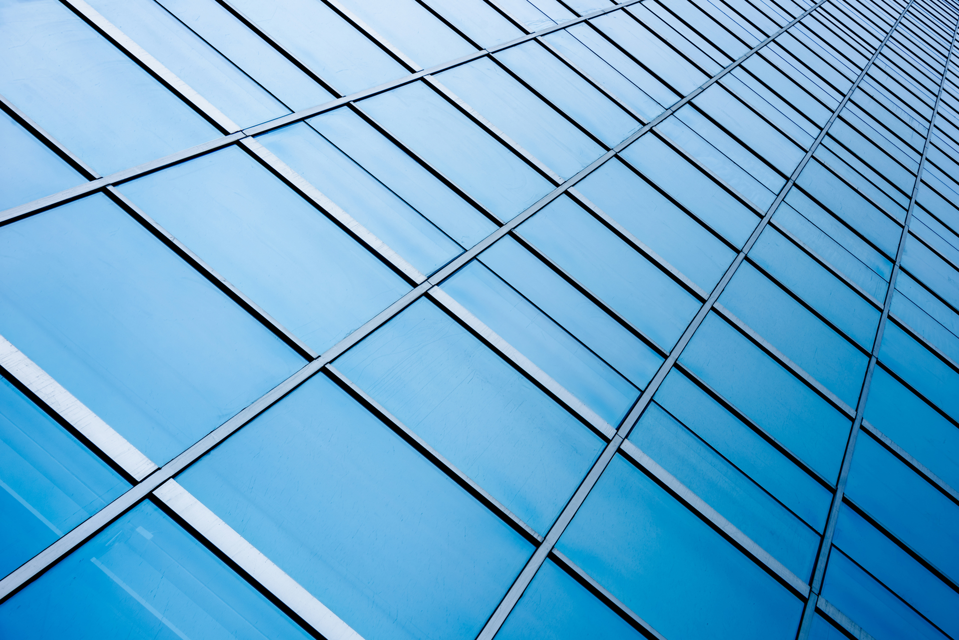 Close-Up Of Modern Office Buildings